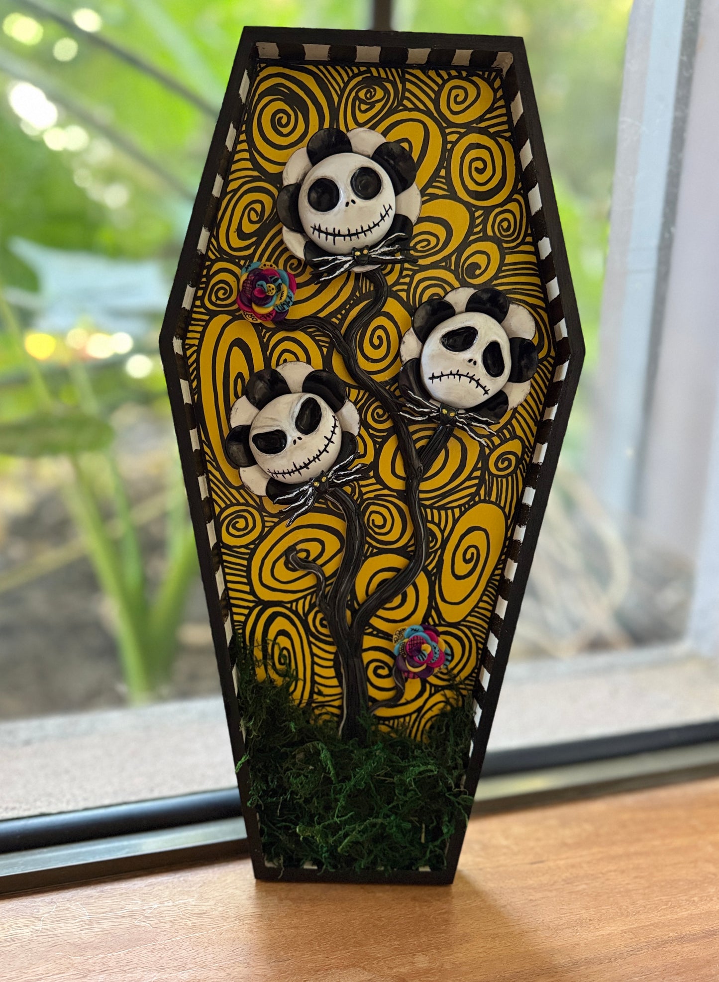 Jack Skellington Flower Wall Hanging