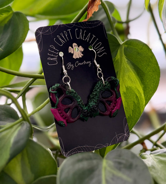 Spooky Tea Cup Earrings