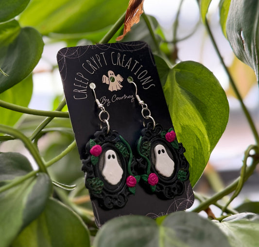 Ghost Ornate Earrings