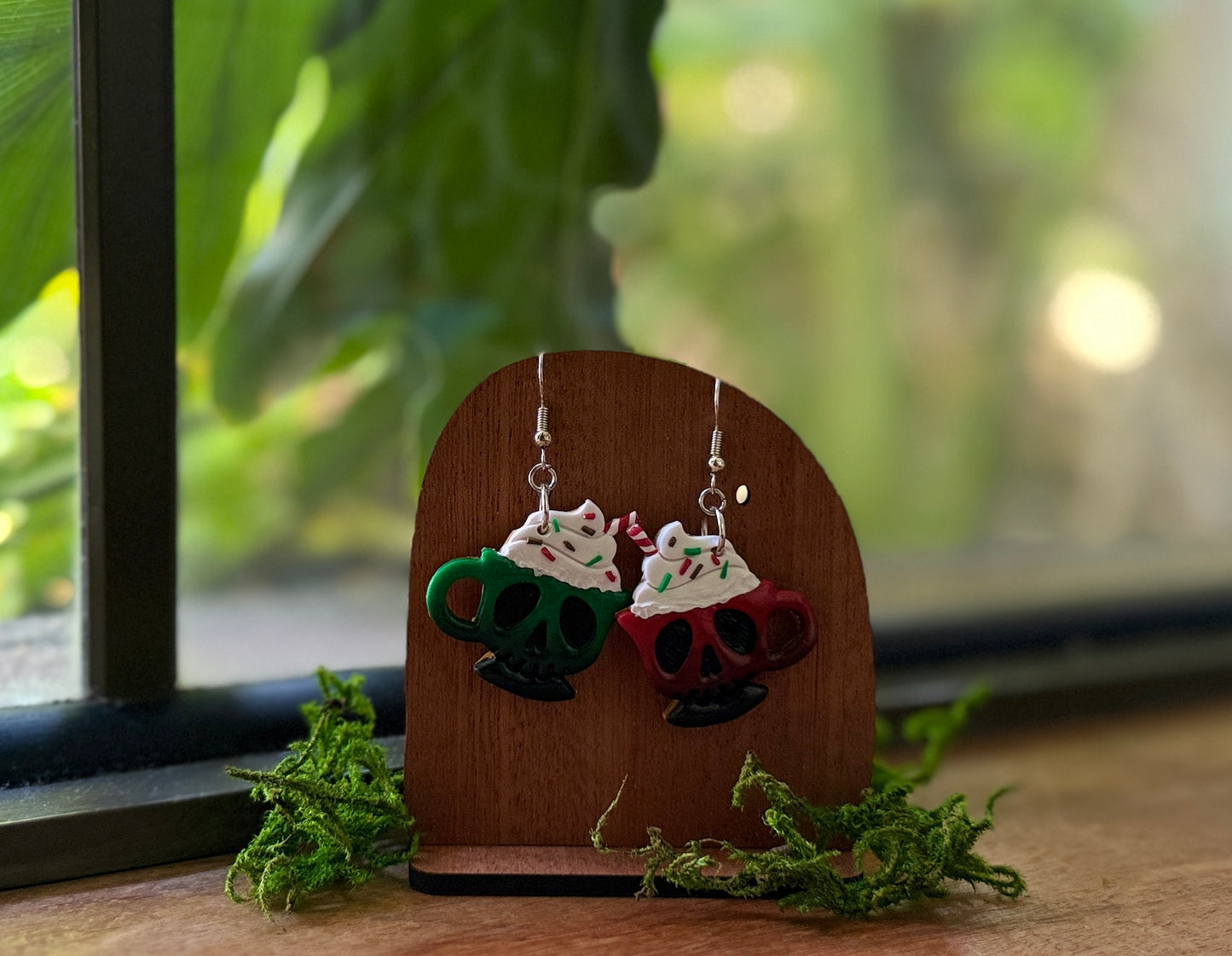 Spooky Christmas Cocoa Earrings