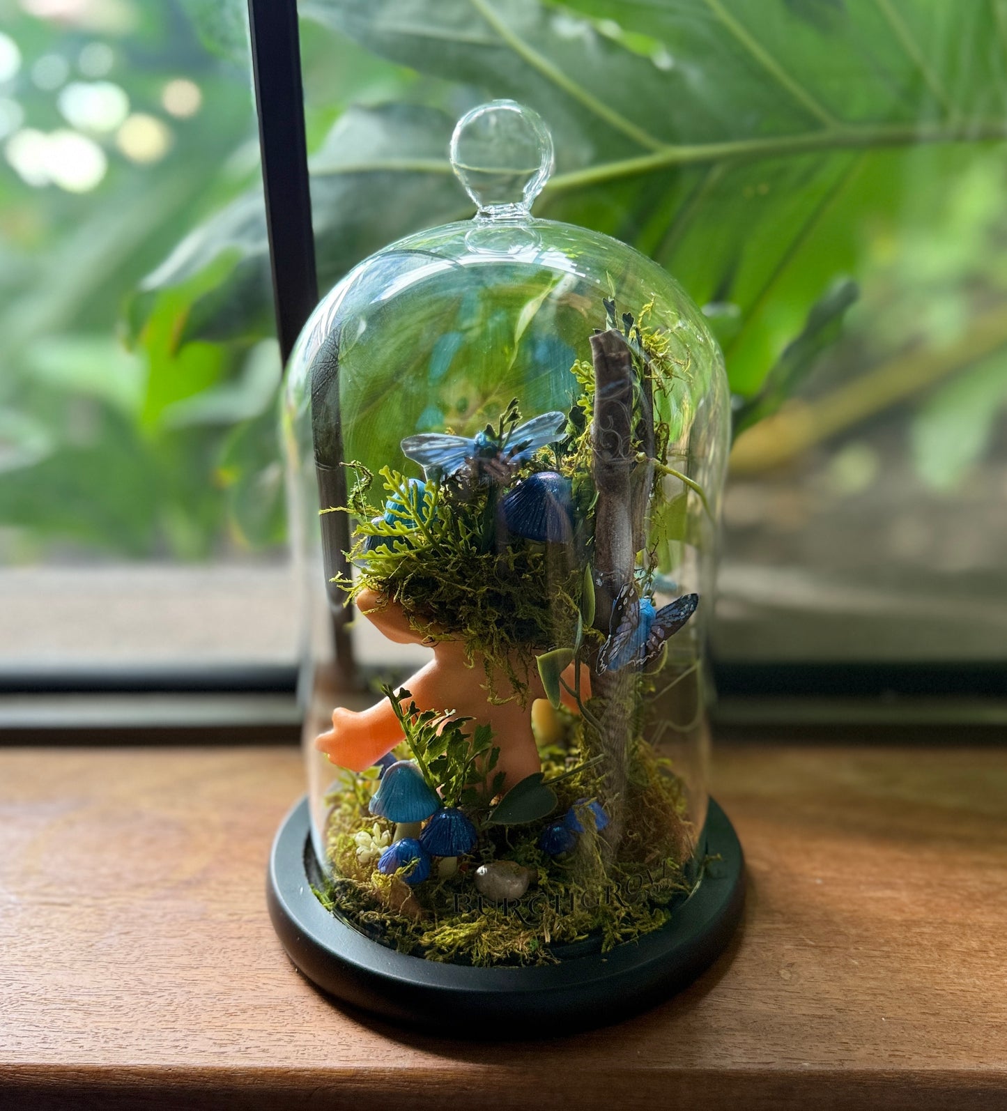 Blue Troll Doll Cloche