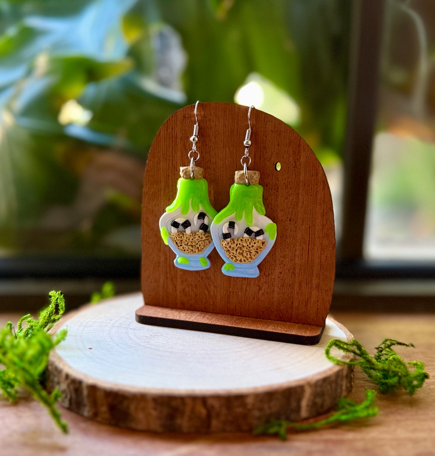 Beetlejuice Themed Earrings