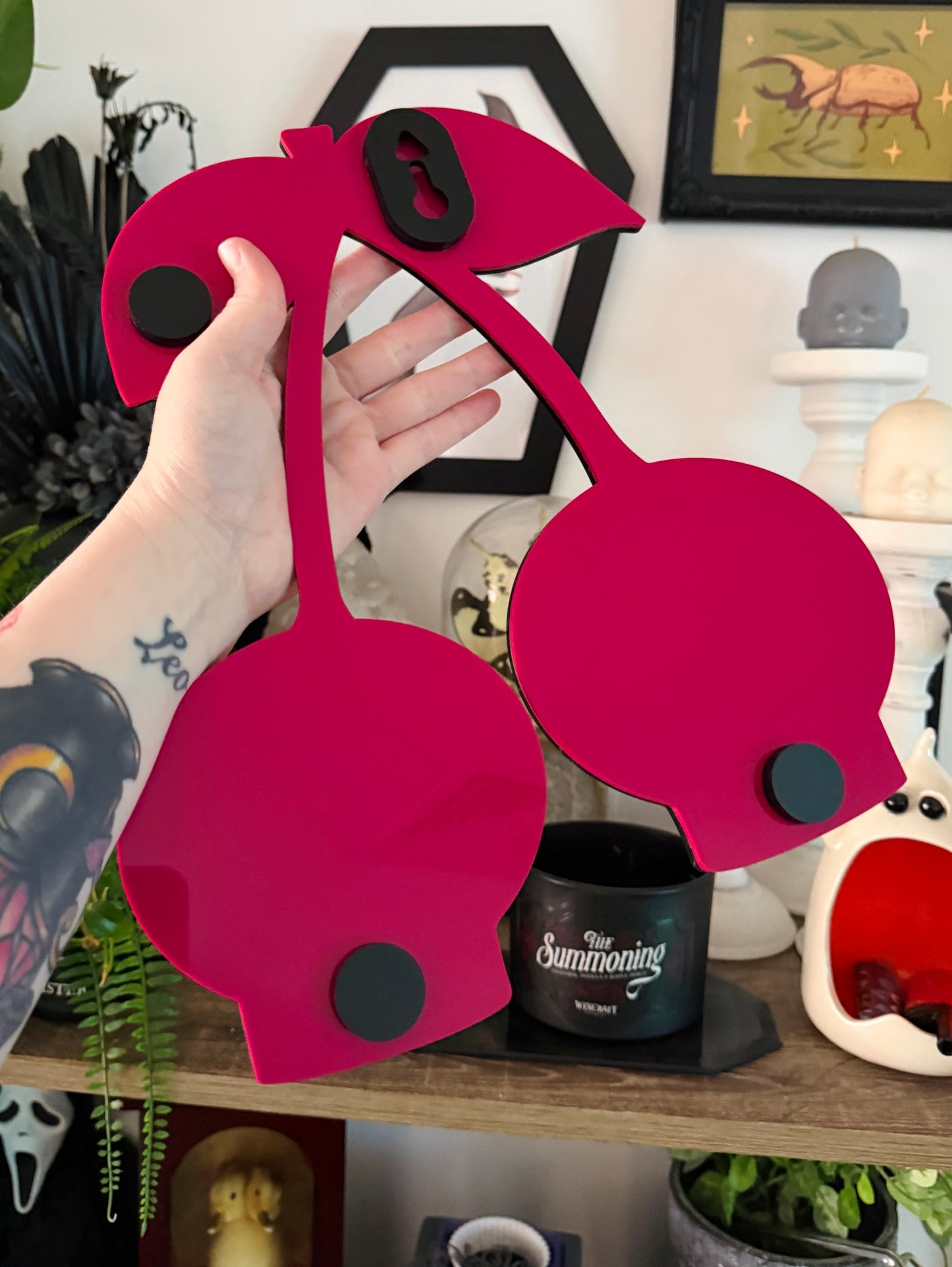 Skull Cherry Wall Hanging