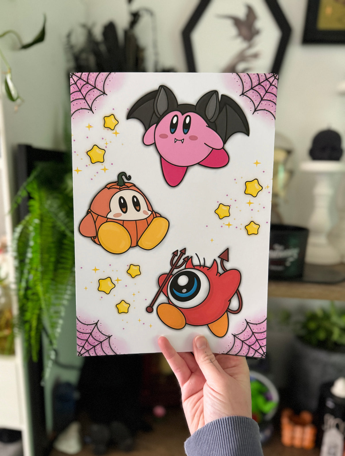 Kirby Halloween Art Print