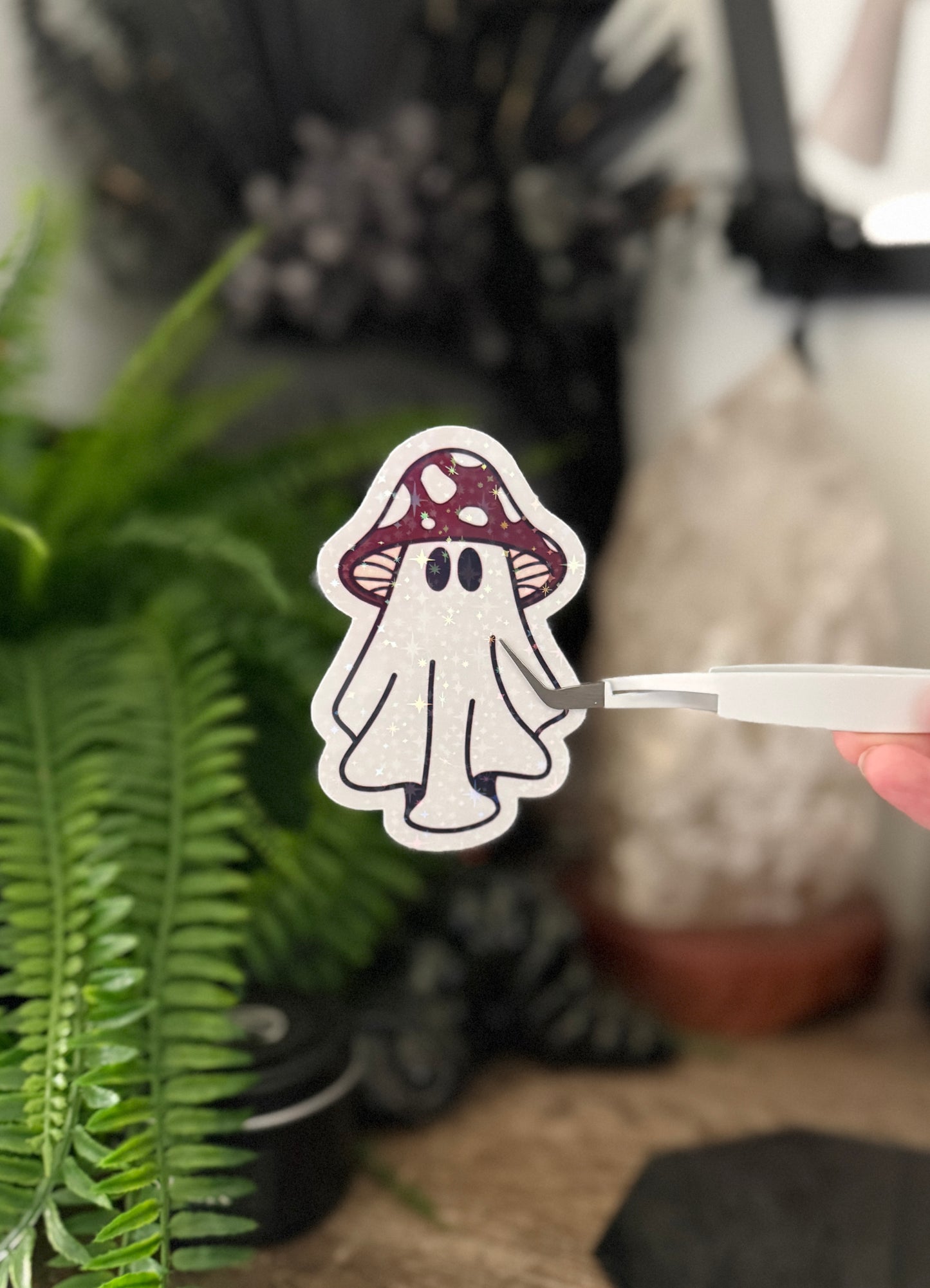 Mushroom Ghost Sticker