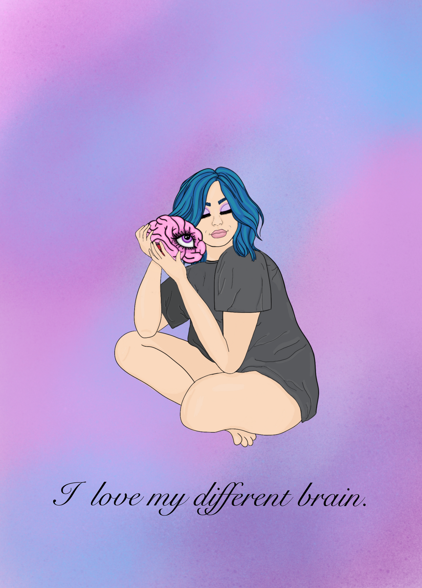 Different Brain Art Print