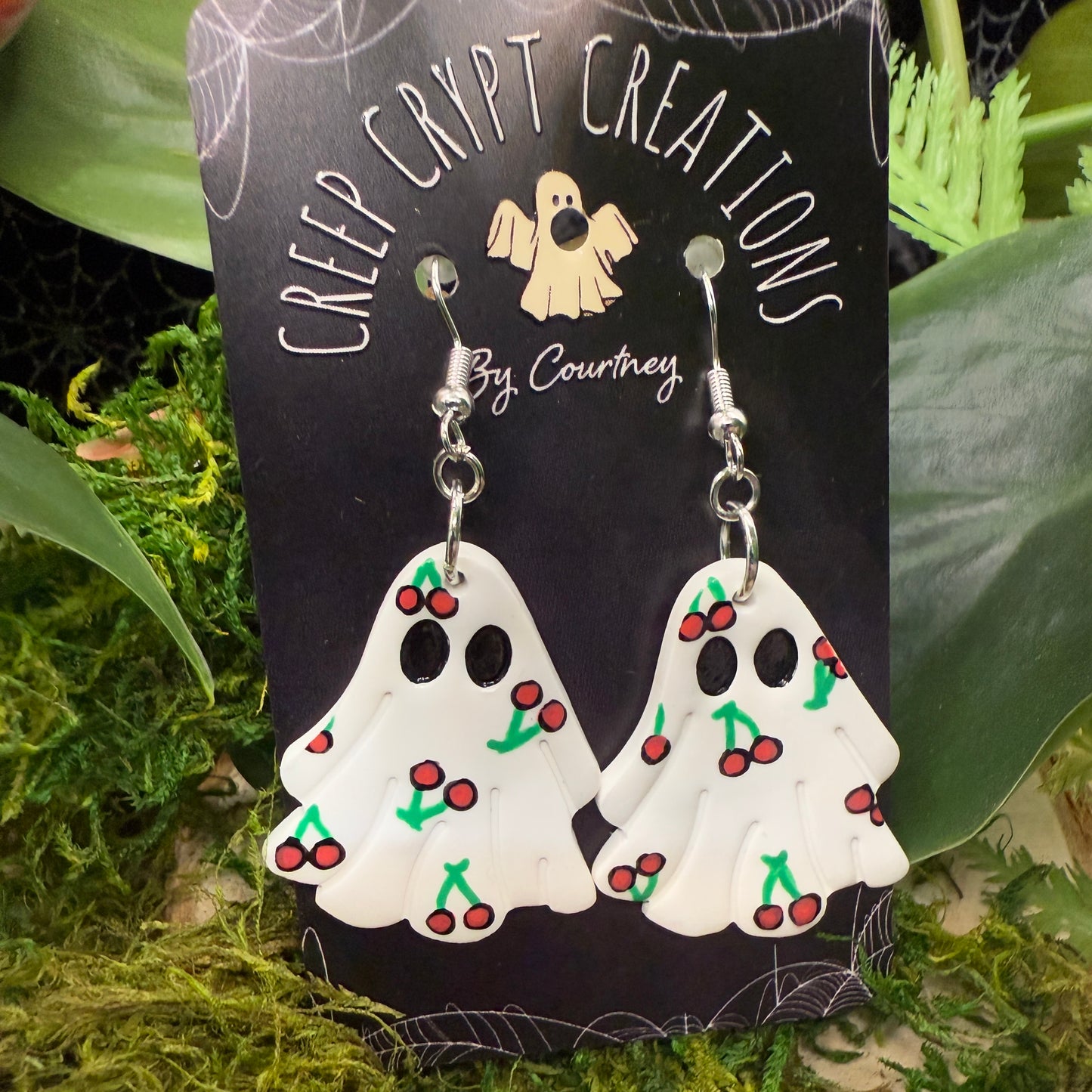 Cherry Ghost Earrings