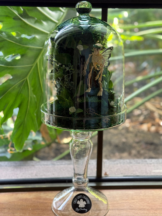Skeleton Fairy Cloche Terrarium