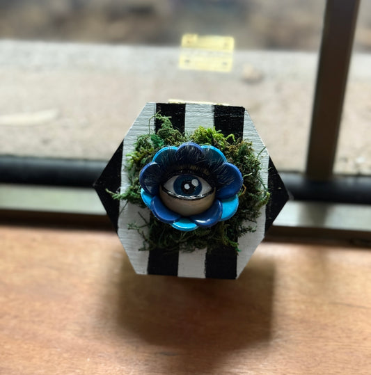 Flower Trinket Box - Blue