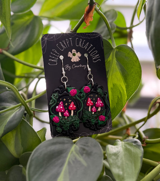 Mushroom Ornate Earrings