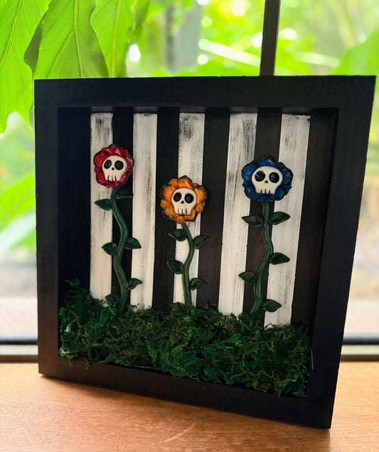 Skeleton Flower Wall Hanging