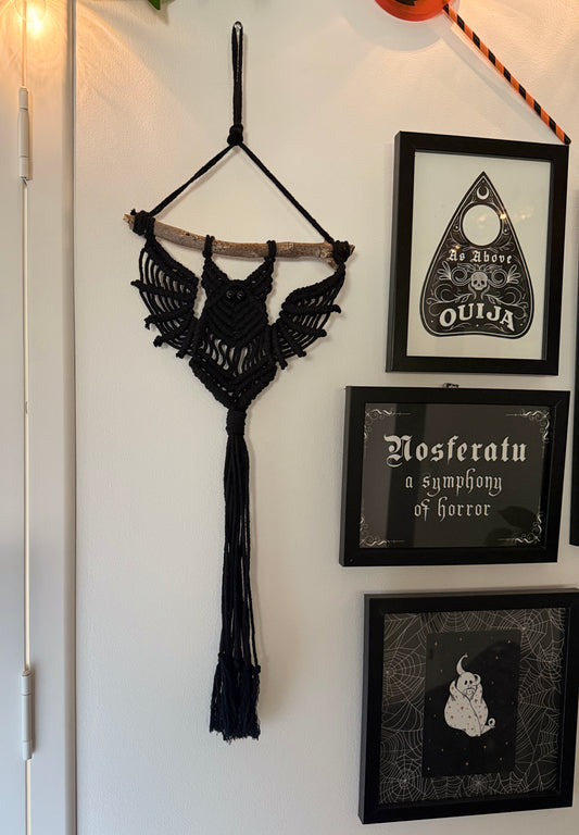 Macrame Bat Wall Hanging - Boris