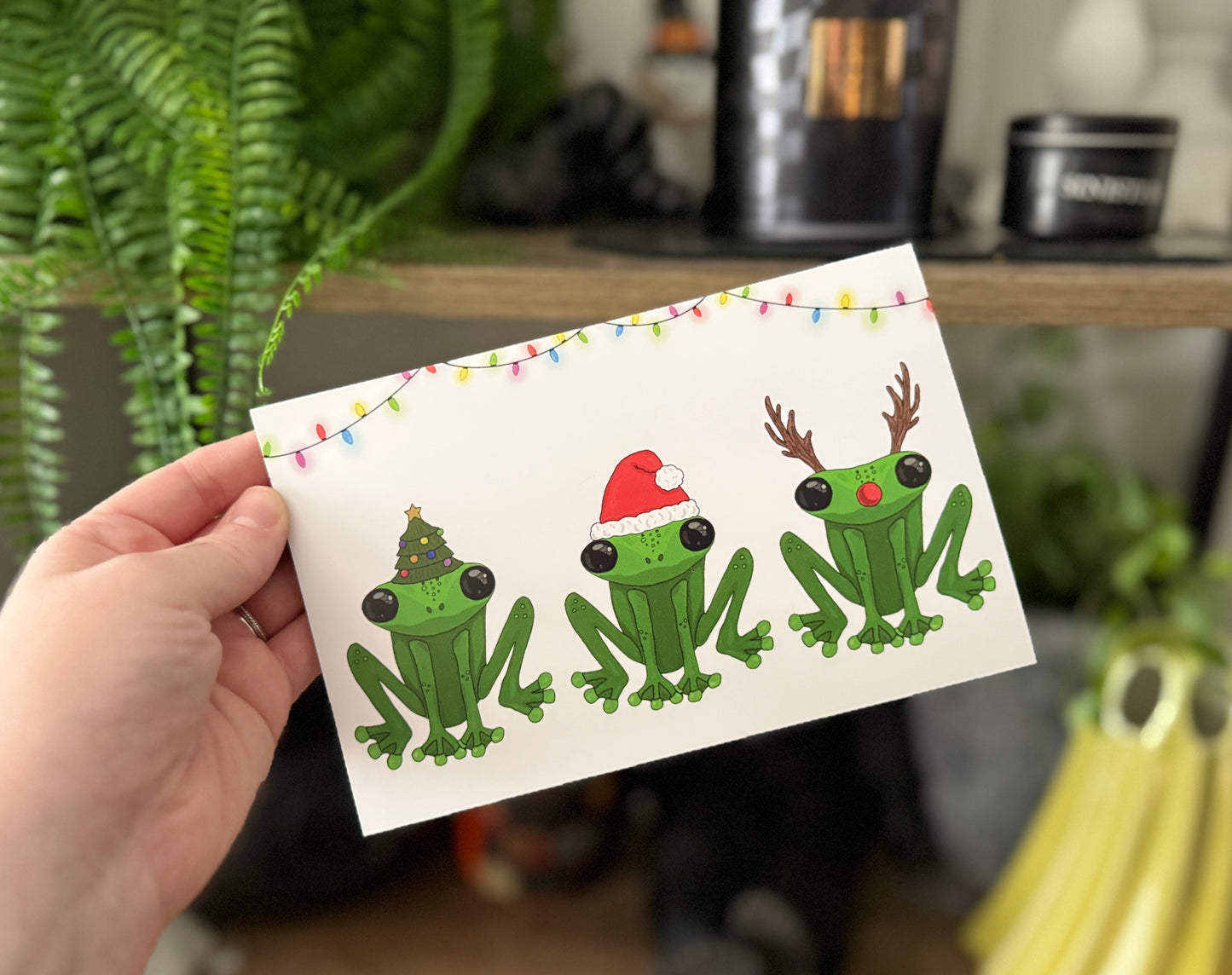 Frog Christmas Card