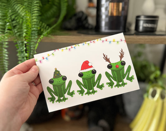 Frog Christmas Card