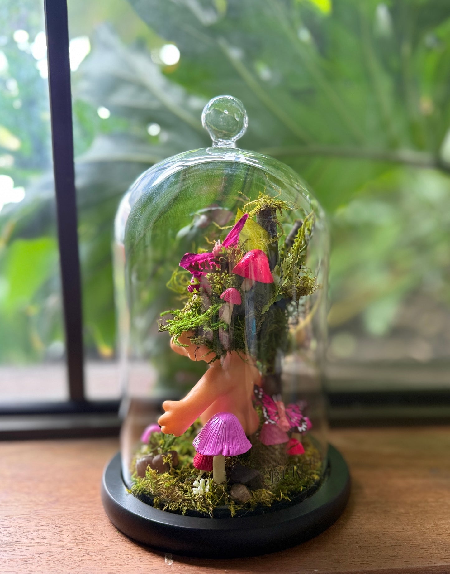 Pink Troll Doll Cloche