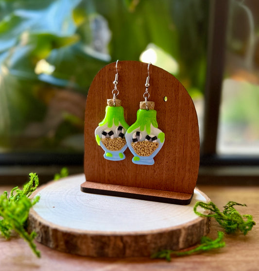 Beetlejuice Themed Earrings