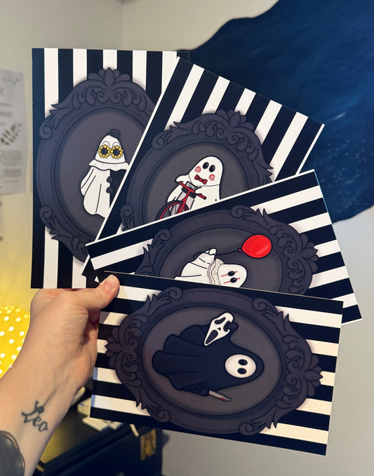 Horror Ghost Art Print Bundle