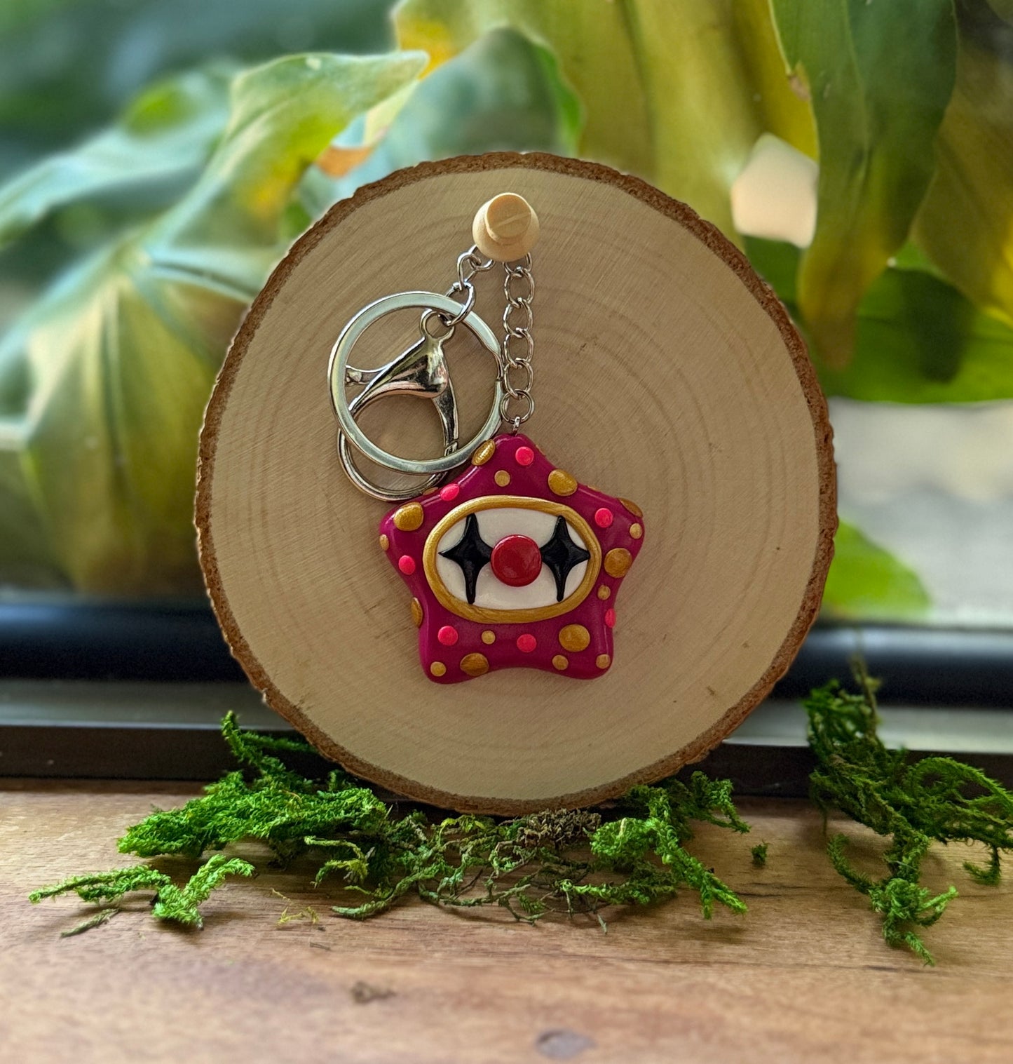 Clown Star Keychains