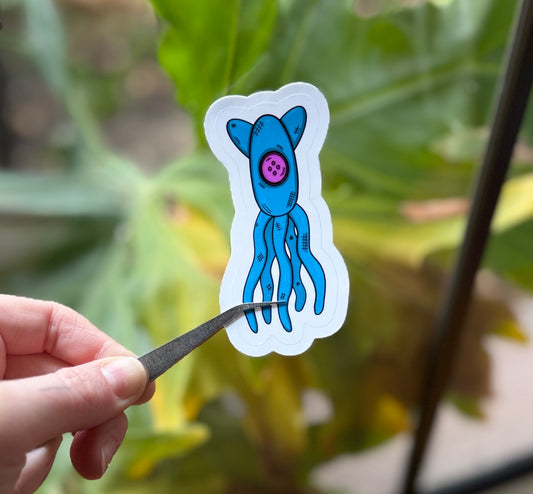 Cat Squid Sticker
