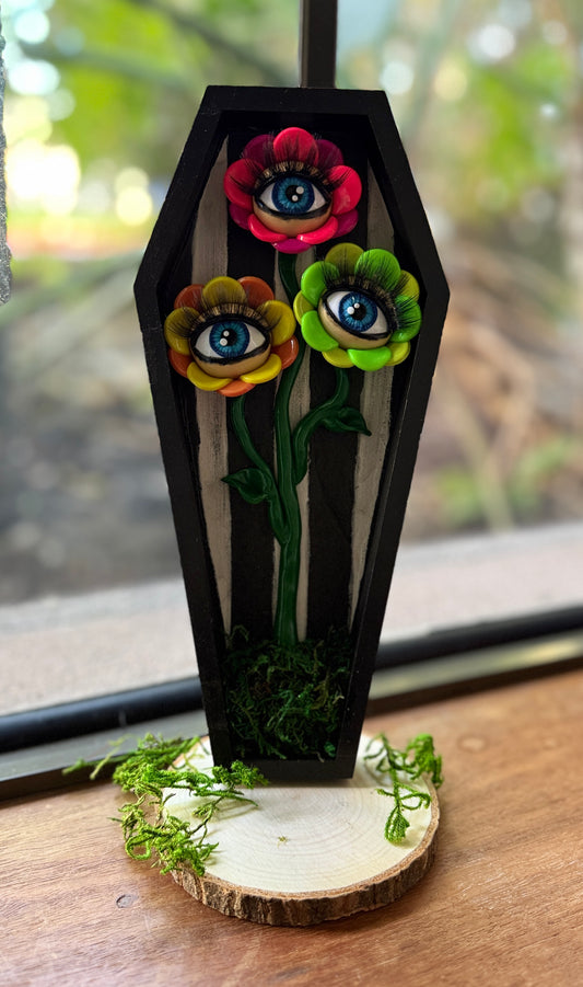 Neon Eye Flower Wall Hanging