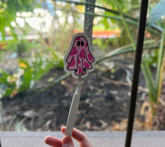 Strawberry Ghost Cow Sticker
