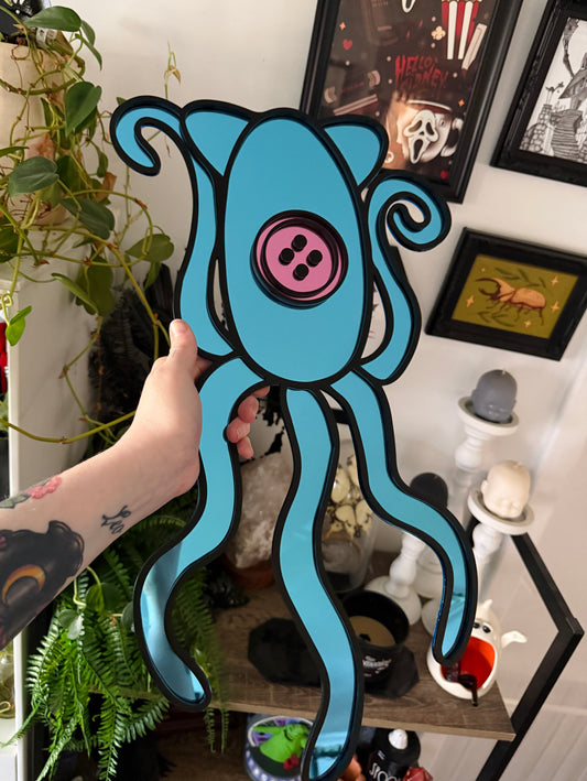 Mirror Cat Squid Wall Hanging