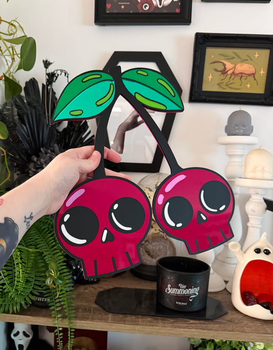 Skull Cherry Wall Hanging