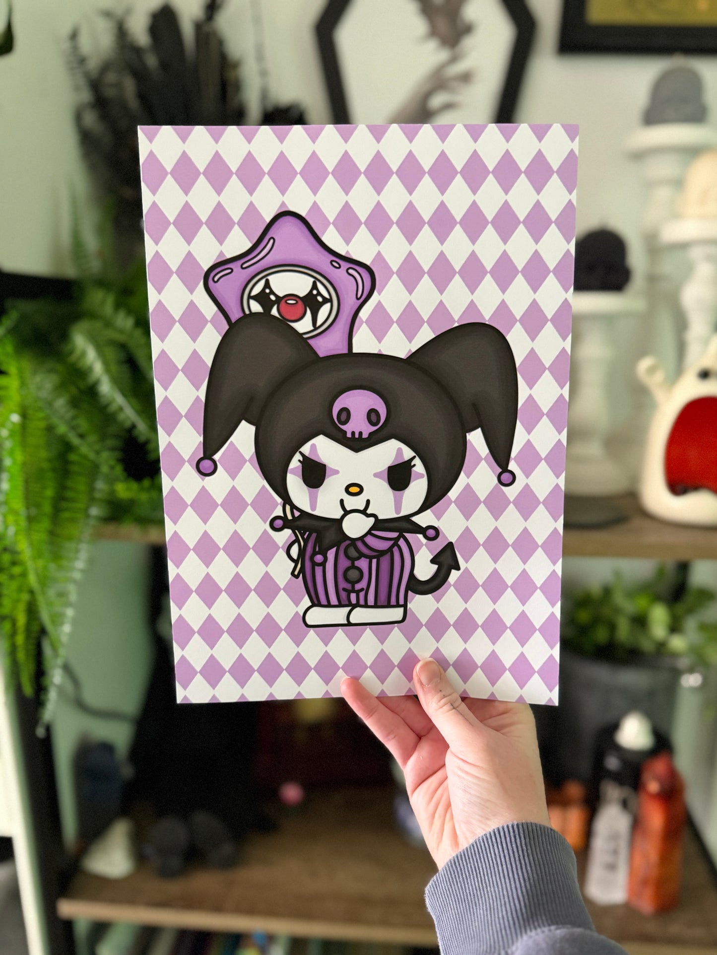 Clown Kuromi Art Print