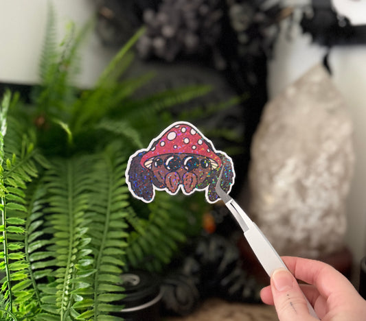 Mushroom Jumping Spider Sticker