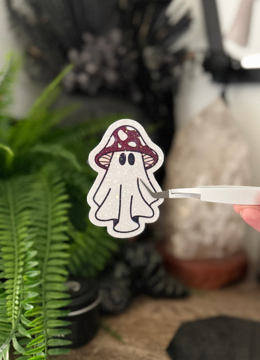 Mushroom Ghost Sticker